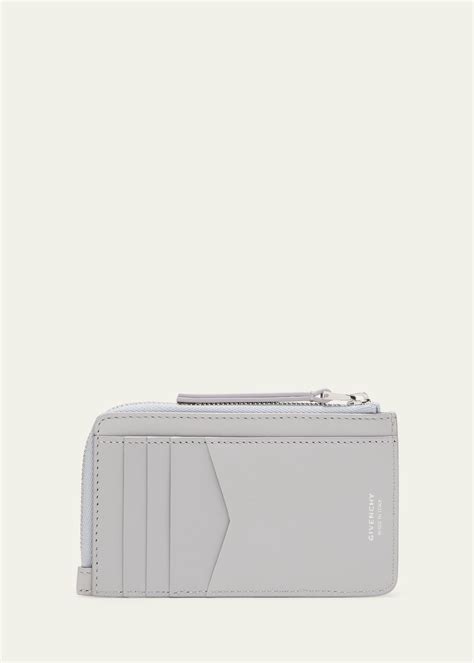 givenchy zip card wallet